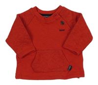 Červená mikina s kapsou Baker