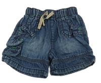 Tmavomodré riflové kraťasy s kapsou George