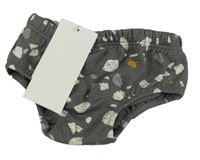 Nové - Tmavošedé vzorované plenkové plavky H&M