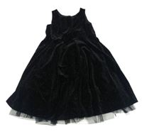 Černé třpytivé sametové šaty George
