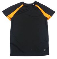 Černo-oranžové sportovní tričko Yigga