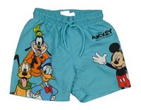 Tyrkysové plážové kraťasy s Mickeym Primark