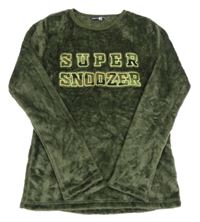 Khaki chlupatá mikina s nápisem Pep&Co