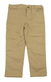 Béžové plátěné chino kalhoty 