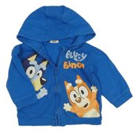Safírová propínací mikina s Bluey a kapucí George 