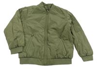 Khaki šusťáková zimní bunda Dunnes