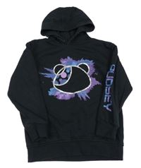 Černá dlouhá mikina s Pudsey a kapucí George 