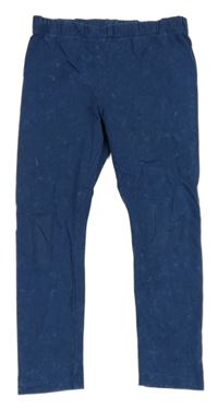 Tmavomodré vzorované legíny Next