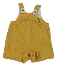 Pískové manšestrové laclové kraťasy Nutmeg