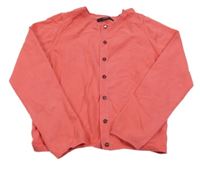 Růžový propínací svetr George