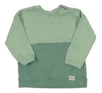 Světlezeleno-zelená mikina s nápisem H&M