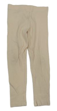 Béžové žebrované legíny Next