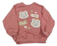 Růžová oversize mikina s Pudsey George