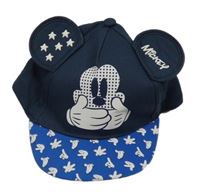 Tmavomodro-modrá kšiltovka s Mickeym Disney 