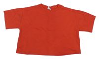 Červené crop tričko Zara