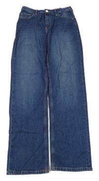 Tmavomodré straight rifle H&M