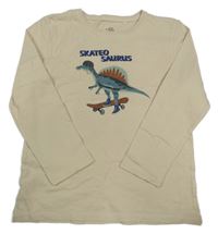Béžové triko s dinosaurem Topolino