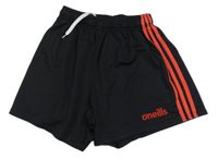 Černo-červené sportovní kraťasy s logem O´neills