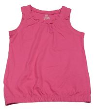 Tmavorůžový top s volánkem Kiki&Koko