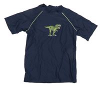 Tmavomodré UV tričko s dinosaurem Topolino