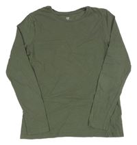 Khaki melrované triko H&M