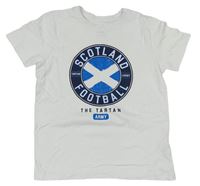 Bílé tričko s potiskem - Scotland Football Primark
