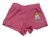 Tmavorůžové kraťasy se Skye a duhou Primark
