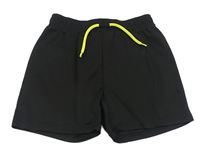 Černé sportovní funkční kraťasy Crane