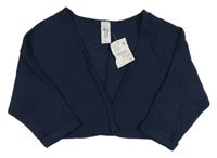 Nové - Tmavomodré úpletové bolerko C&A