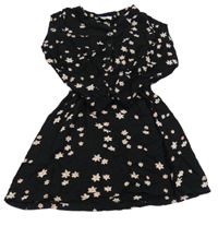 Nové - Černé lehké šaty s hvězdami Garcia