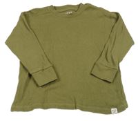 Khaki žebrované triko Next