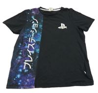 Černé tričko s logem PlayStation George
