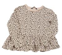 Růžové triko s leopardím vzorem George