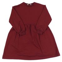 Vínové teplákové šaty H&M