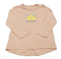 Růžové triko s citróny Topomini