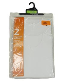 Nové - 2x bílé žebrované thermo triko M&S