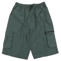 Nové - Khaki šusťákové kraťasy s kapsami Y.F.K.