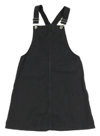 Antracitové riflové laclové šaty H&M