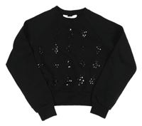 Černá mikina s pajetkami H&M