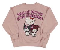 Růžová mikina s Hello Kitty a přáteli Zara
