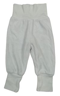 Bílé sametové tepláky H&M