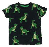 Černo-zelené tričko s dinosaury - ToyStory zn. Next