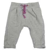 Šedé melírované tepláky 