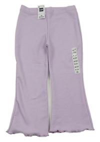 Nové - fialové žebrované tepláky dunnes