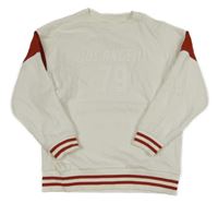 Bílo-červená mikina F&F