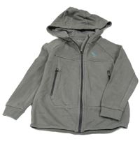 Šedá propínací mikina s kapucí Nutmeg