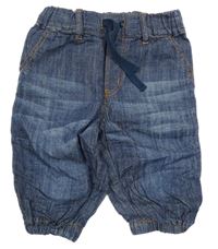 Tmavomodré lehké rifle H&M