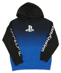 Černo-modrá mikina s kapucí - Playstation H&M