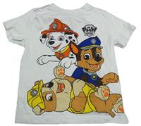 Bílé tričko s Paw Patrol Nickelodeon