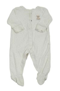 Bílý overal s hvězdami a medvídkem Next